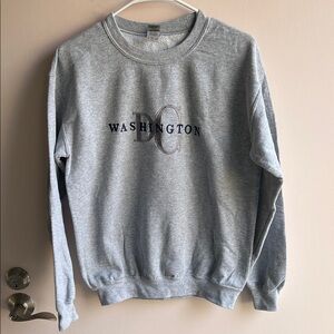 Gildan Gray Washington Crewneck Sweater
